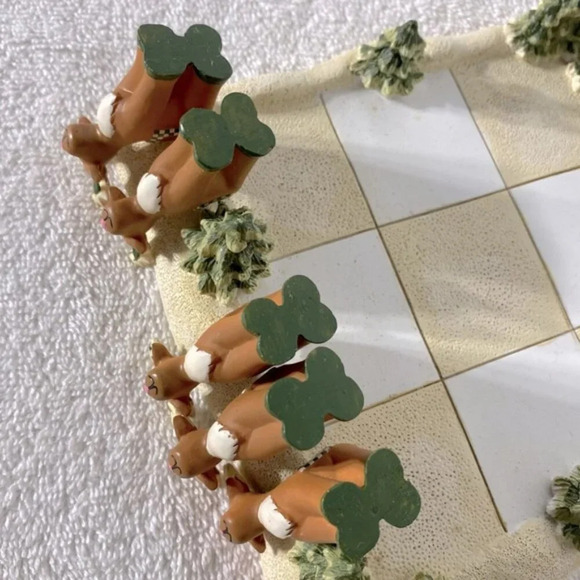 Vintage Avon Santa Reindeer Christmas Tic  Tac Toe Game - Picture 11 of 16